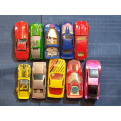 TOY CARS LOT 10 BLUE Z28, 6; YELLOW: VETTE KIDCO, 500 MILES 9; SILVER TURBO 308 