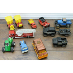 Mixed Lot Vintage Buddy L Toy Vintage Tootsie Toy Trucks & Cars