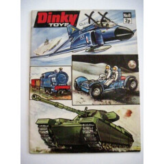 Vintage "Dinky Toys" Catalog w Colored Pictures of Tanks, Jets, Space Vehicles *