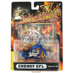 Jesse James West Coast Chopper CHERRY CFL Custom Motorcycle Bike Blue 1/31 Scale