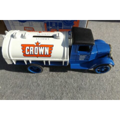 1931 CROWN Centr Petroleum Hawkeye Tanker Truck Bank 1991 Ertl KEY+BOX 1/34 NEW