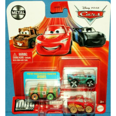 Disney Pixar Cars diecast Mini Racers - High Impact, Fishtail & Muddy McQueen