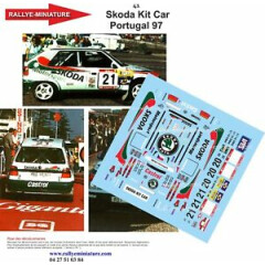 Decals 1/24 ref 0041 skoda felicia kit car sibera rally portugal 1997 rally wrc 