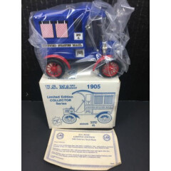 Vtg Ertl 1905 Truck Coin Bank US Mail USPS Limited Edition Collector Die-cast