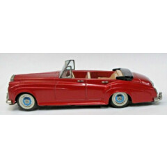 12" Bandai 1960's ROLLS ROYCE SILVER CLOUD Convertible red Japanese tin friction