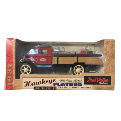 ERTL Hawkeye Flat Bed Truck 1/34 Scale Lumber Load Bank True Value Die Cast NEW