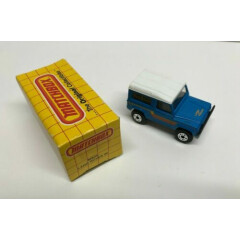 vintage 1983 Matchbox MB35 LAND ROVER 90 blue paint (Macau) diecast * NEW in box
