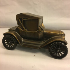 VTG Banthrico 1915 Chevy Roadster Metal Car Coin Bank Promotion 1950s - 1960s