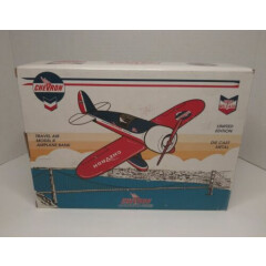 First Release Chevron Collector Series Vintage Die Cast Airplane Bank 