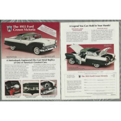 1994 DANBURY MINT 2-page advertisement for 1955 Ford CROWN VICTORIA model
