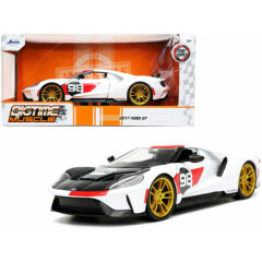 2017 Ford Gt #98 White "Heritage Edition" "Bigtime Muscle" Series 1/24 Diecast M