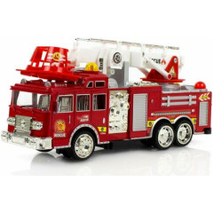 Fire Engine Truck Kids Toy with Extending Ladder & Lights,Siren Sounds for Gifts