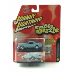 Johnny Lightning 60s Sizzle 1966 66 Ford Mustang Fastback Blue Die Cast 1/64