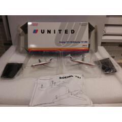 United Airlines Boeing 727 "Saul Bass" 2 Plane Set by Jet-X **1of ONLY 1500**