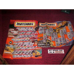 NEW Old Stock Matchbox Car Collector Large 1998 1999 WALL POSTER Lot 