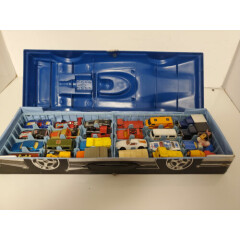 Vintage Lesney Matchbox Collecters Case and 1970s Matchbox 24 Cars 