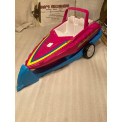 Vintage Barbie Speed Boat With Trailer VERY RARE