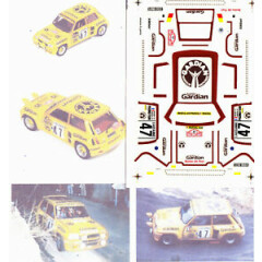 Decals Record Renault 5 Turbo Gardian P.Rouby monte Carlo 1982