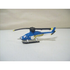 VINTAGE 1992 MICRO MACHINES EX-CORP HELICOPTER GALOOB BLUE & WHITE CHOPPER
