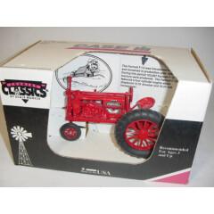 1/16 Farmall F-12 Red Narrow Front Tractor W/Rubber Tires W/Box! Hard To Find!