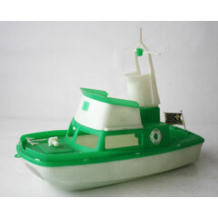 RARE VINTAGE 70'S PLASTIC SHIP BOAT GREEK COAST GUARD MADE IN GREECE 28cm NEW !