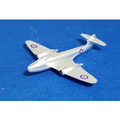 Professional Restoration: Dinky 70e, Gloster Meteor Fighter jet. Silver