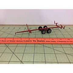 Custom made red 1/64 All Metal Double Header Trailer. Free Shipping!