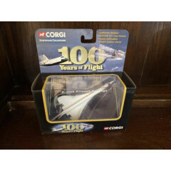 VINTAGE CORGI 100 YEARS OF FLIGHT CONCORDE CS90280 BRITISH AIRWAYS Mint