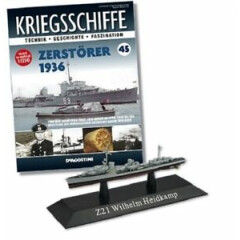 DeAgostini 1:1250 German Kriegsmarine Destroyer - Z21 Wilhelm Heidkamp #DAKS45