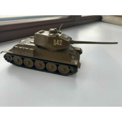 Vintage Soviet Army Tank T-34 metal diecast Military WW2 Metal Toy (02)