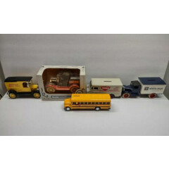 ERTL Diecast Truck/Banks. Lot of 5 With boxes