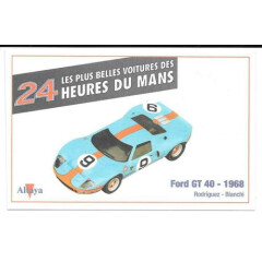 Certificate of limited edition & ford gt 40 - 1968 & 24 hours of le mans 