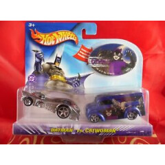 Mattel Hot Wheels 2003 Batman vs Catwoman Batmobile & Dairy Delivery 2 Pack