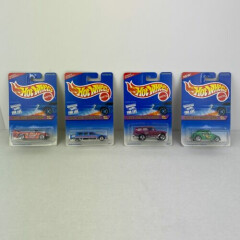 Hot Wheels Biff Bam Boom Series Complete Set of 4 Cars - 1990's Vintage Toys