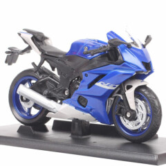 1/18 Scale Welly 2020 Yamaha YZF R6 Racing Bike Plastic Model Motorcycle Toy