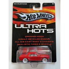 Hot Wheels Ultra Hots 1965 Ford Mustang Red with White Interior 1:64 Scale