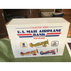 U. S. Mail Airplane Bank 1:32 Scale Model 101 Die Cast Metal Vintage 1991 NIB