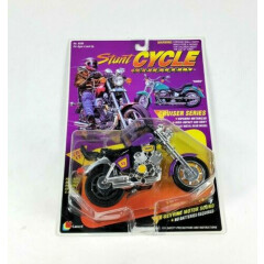 Vintage 1994 Lanard Stunt Cycle Supershots Ripcord Toy Motorcycle - RARE NEW