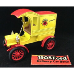 ERTL 1905 Ford First Delivery Car Bank Die Cast 1:25 ShopRite Yellow Red USA
