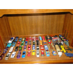 Large Toy car lot of Hot Wheels and other misc. toys and mini walkie-talkies