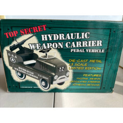 Top Secret Hydraulic Weapon Carrier Diecast Pedal Vehicle Scale 1:3 New By Xonez