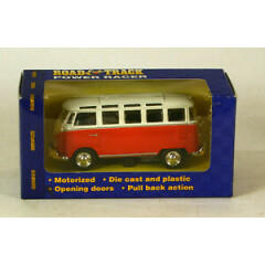 Road & Track Power VW Bus Red 1:43 Scale Maisto MIB