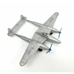 Vtg 1950s TOOTSIETOY Lockheed P-38 Lightning Diecast Propeller Plane Replica Toy