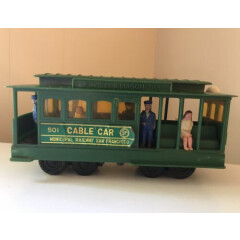 Vintage San Francisco 501 Cable Car Toy Powell & Mason Sts Plastic Friction