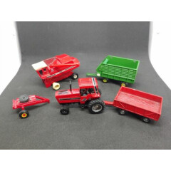 ERTL Lot of Tractor, Harvester and trailers