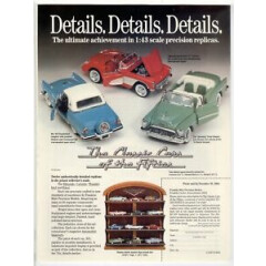 1990 Franklin Mint advertisement for 1:43 Classic Cars of the Fifties set