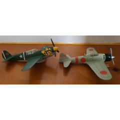 2000 Hasbro 2 GI Joe Aces 1/72 scale Fighters of WWII Japan-USA Diecast Airplane