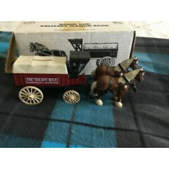 1991-ERTL HORSE AND DELIVERY WAGON BANK MIB
