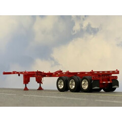 1/64 DCP RED 40' TRI AXLE CONTAINER TRAILER 