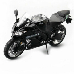 1:12 Scale Kawasaki Ninja ZX-6R Motorcycle Model Plastic Motorbike Model Black